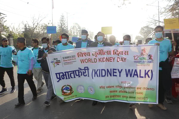 Awareness walk for World Kidney Day 2022